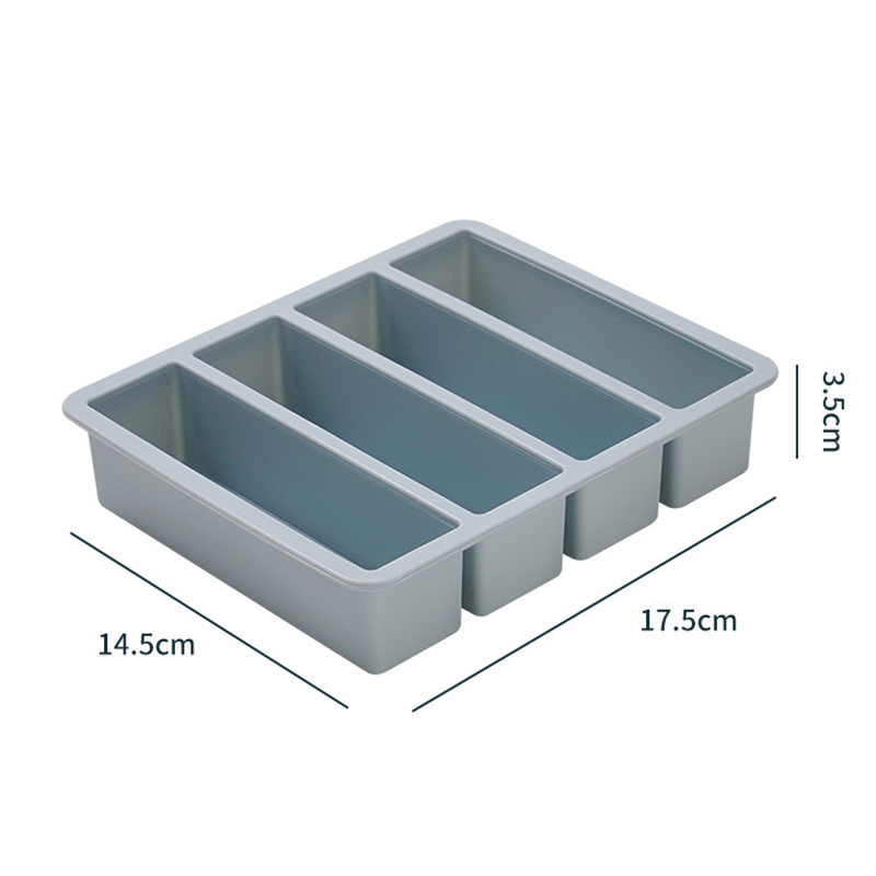 4 Cubes Giant Storage For Food Meal Sauce With Lid Silicone Freezer Trays Extra Large Soup Ice Tray Food Freezing Molds: Orange
