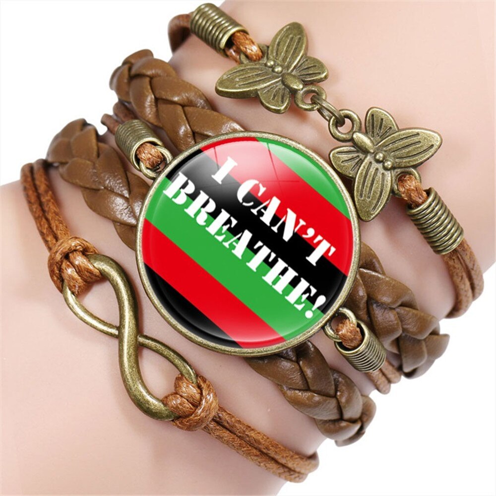 DIY Handmade Supplies I Have A Dream Hand-woven Ladies Heart-shaped Leather Love Bracelet Men's Bracelet: Style 5