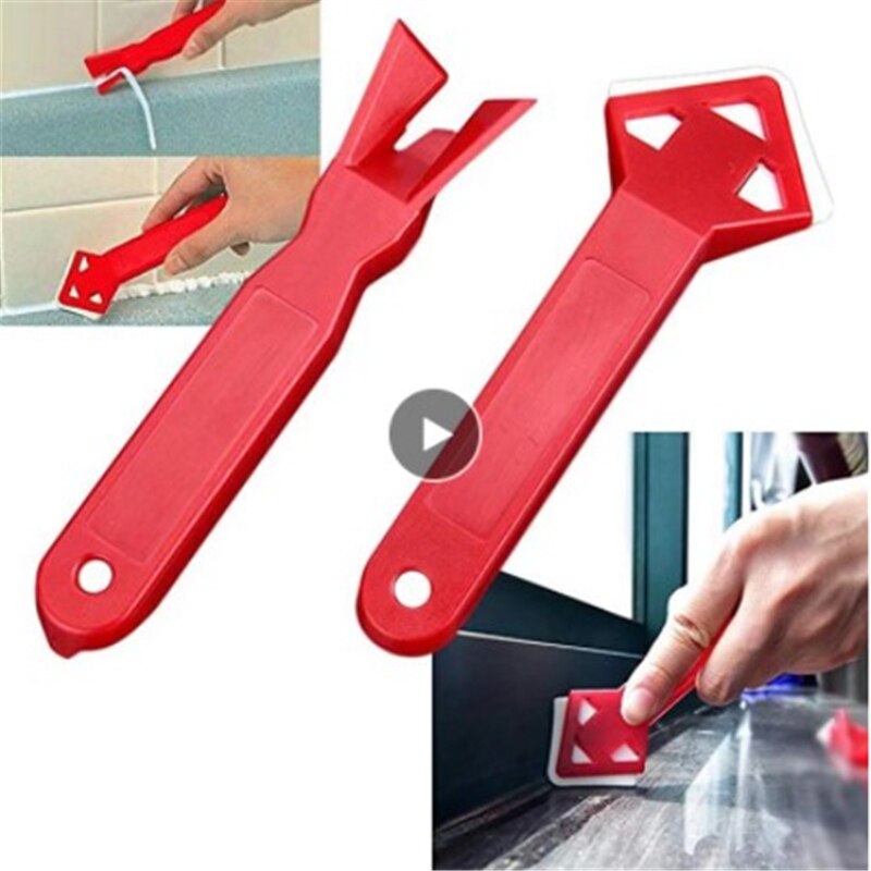 Espátula de plástico de vidrio para eliminar el caucho Residual, herramienta de costura de belleza, accesorios de limpieza del hogar, 2 uds.