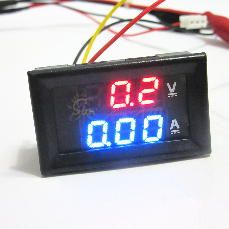 0.28inch LED Digitale Voltmeter Ampèremeter DC 100V 1A 10A 50A 100A Volt Ampere Meter Amperemeters/ ampere meter