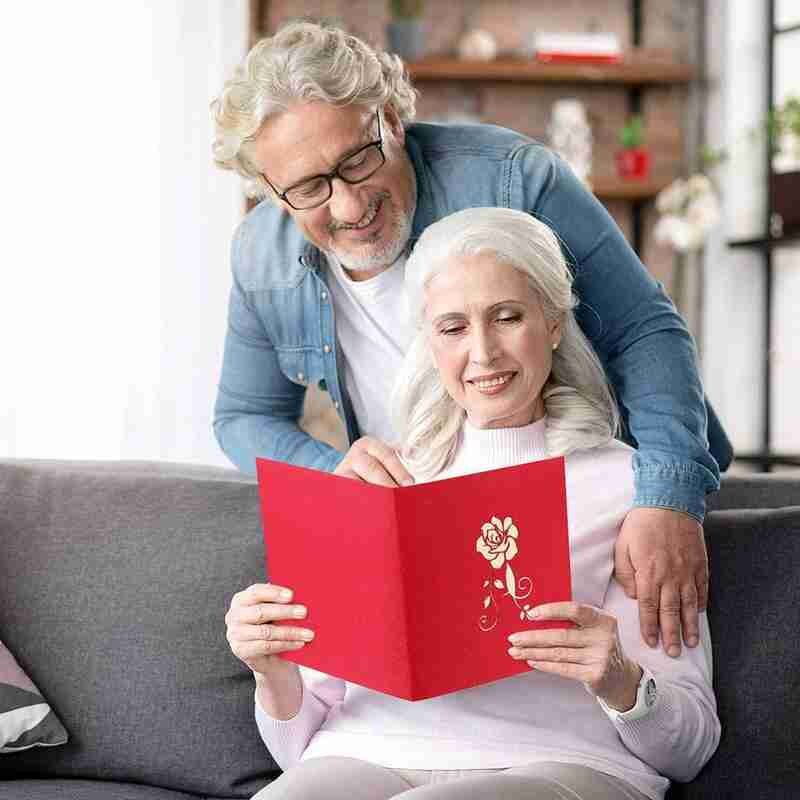 3D Popped Greeting Card Love Romantic Wedding Valentine's Christmas Day Cards For Home Invitations Cards Decoration