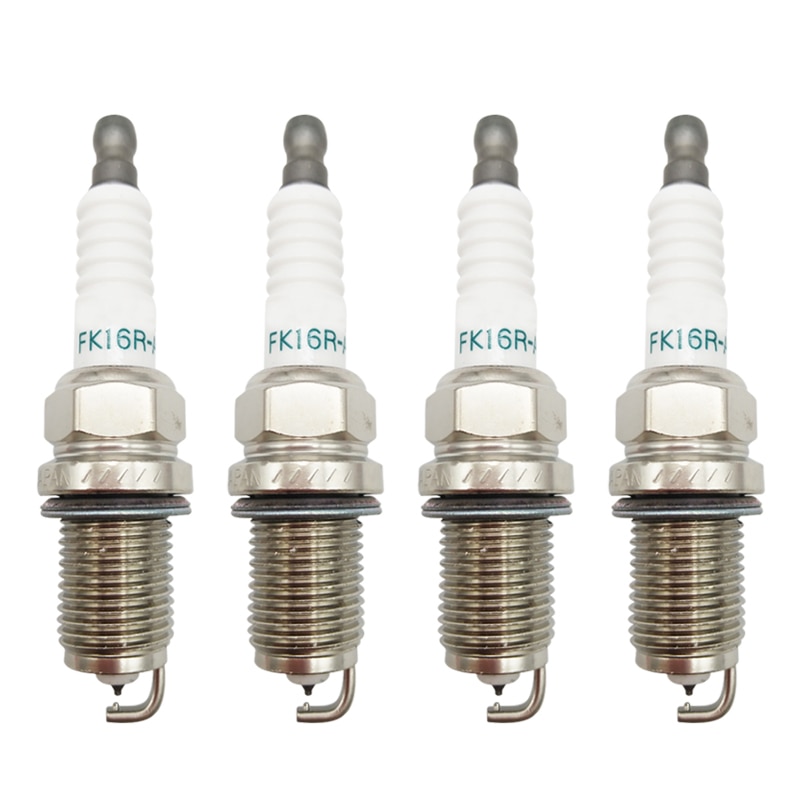 4 PCS 90919-01265 FK16R-A8 Dual Iridium Spark Plug For Toyota Yaris Prius C 1.5L Hybird 9091901265 FK16RA8
