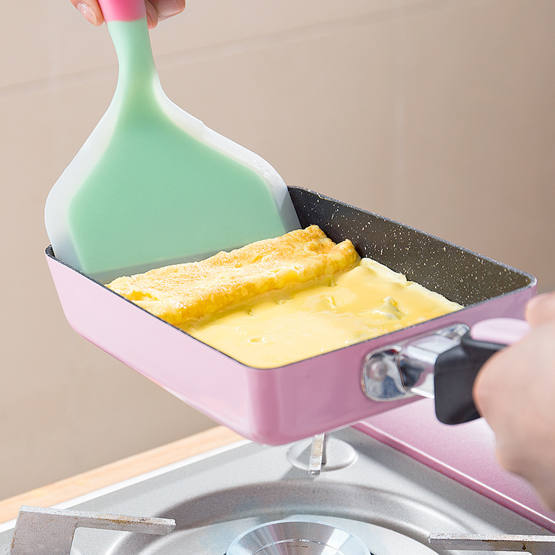 13.5 x 18.5 cm rustfrit stål nonstick stegepande aluminiumslegering køkkengrej pandekage æggegryde dyb gas induktionskomfur grill