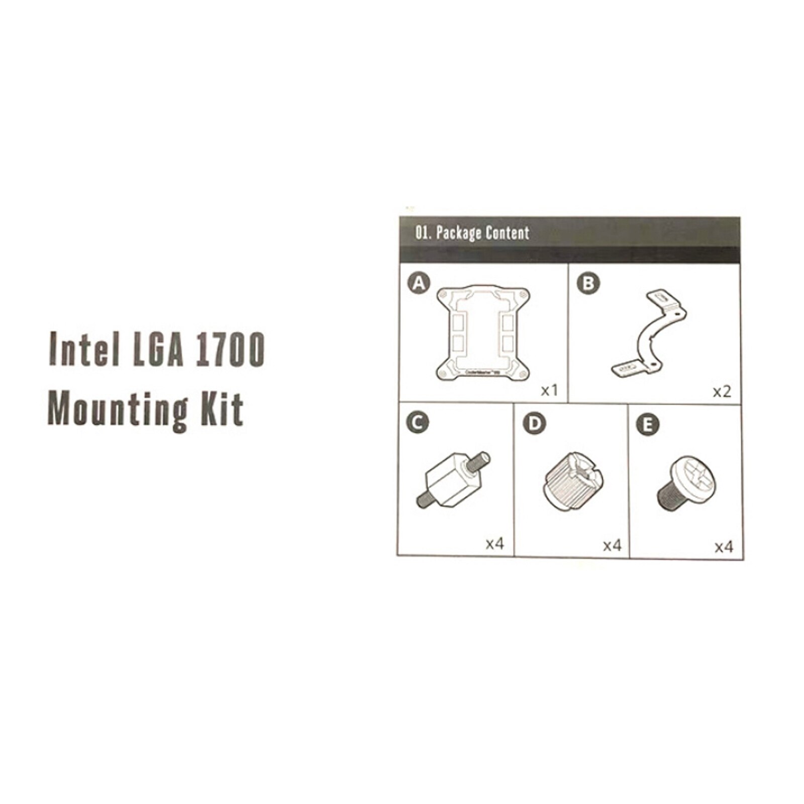 Cooler Master Bracket UPGRADE KIT Socket LGA1700 for All ML Liquid Cooler Series: A