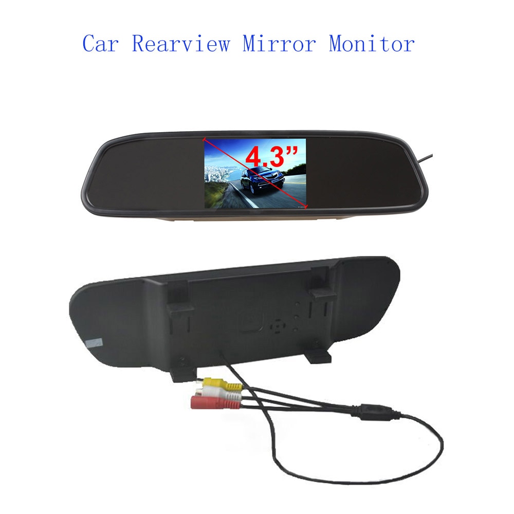 HD 4.3 inch TFT LCD Car Achteruitkijkspiegel Monitor Auto Reverse Monitor Screen 16:9 Kleur