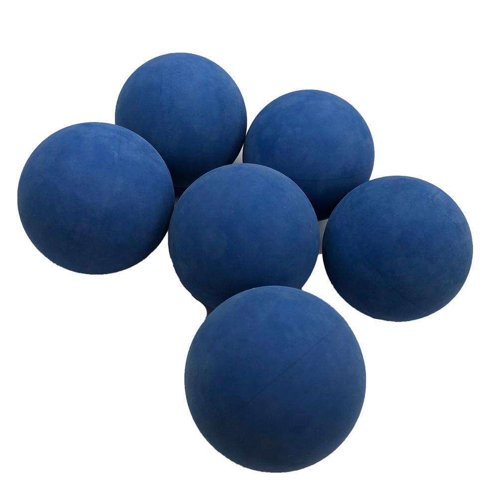 12pcs/lot 5.5cm Racquet Ball Squash Low Speed Rubber Hollow Ball Training Competition Thickness 5mm High Elasticity Only Blue