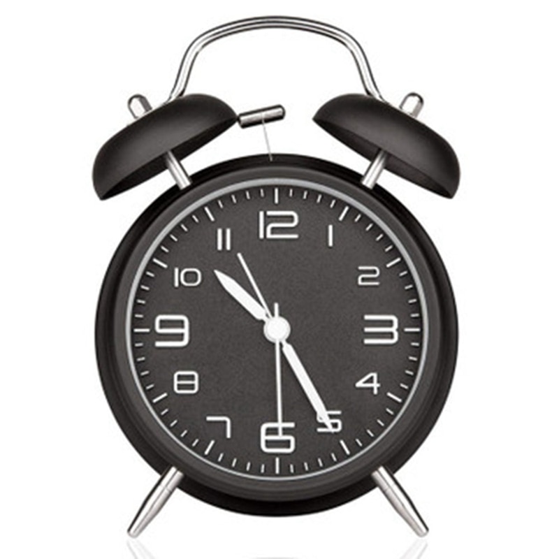 Bell Ringing Clock Retro Number Double Bell Ringing Alarm Clock House... – Grandado