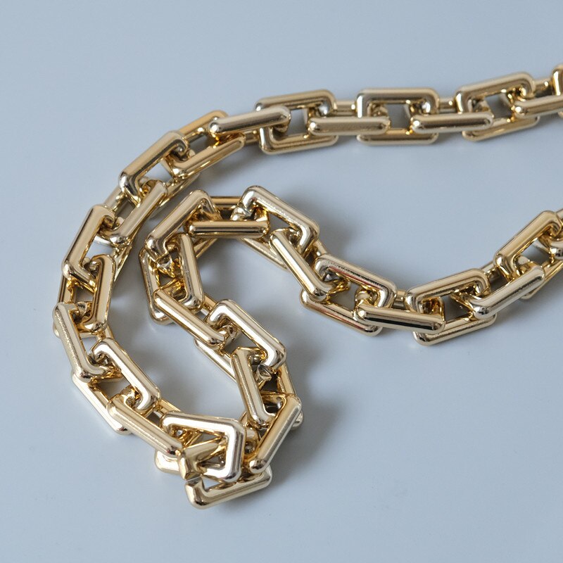 Lange 45-120Cm Acryl Portemonnee Ketting Band Handvat Handvat Vervanging Voor Handtas Schoudertas Strap Bag Ketting Goud messenger Riem