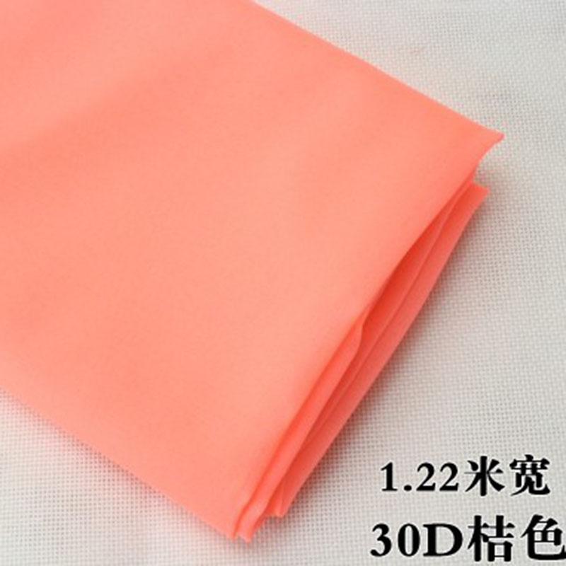 2-4 m/partij 30D/50D rode orange koffie groen blauw roze enkelzijdig lijm Ijzer-op zijde zachte doek interlining stof patchwork1718: orangeX2mX122X30D