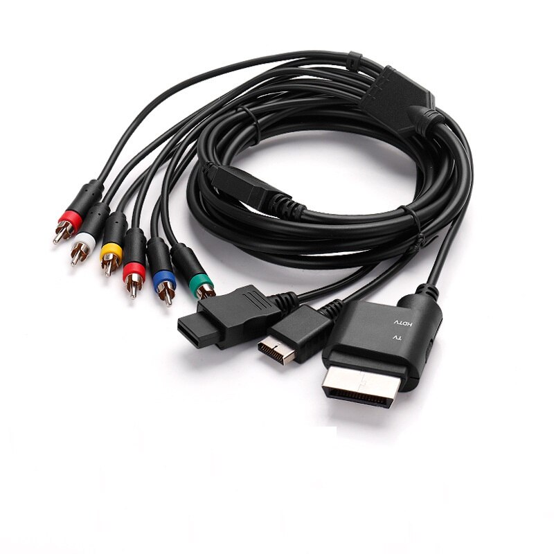1.8M Multi Component Av Kabel S-Video Kabel Voor Voor PS2 PS3 Xbox 360 Wii/Wiiu Games accessoires