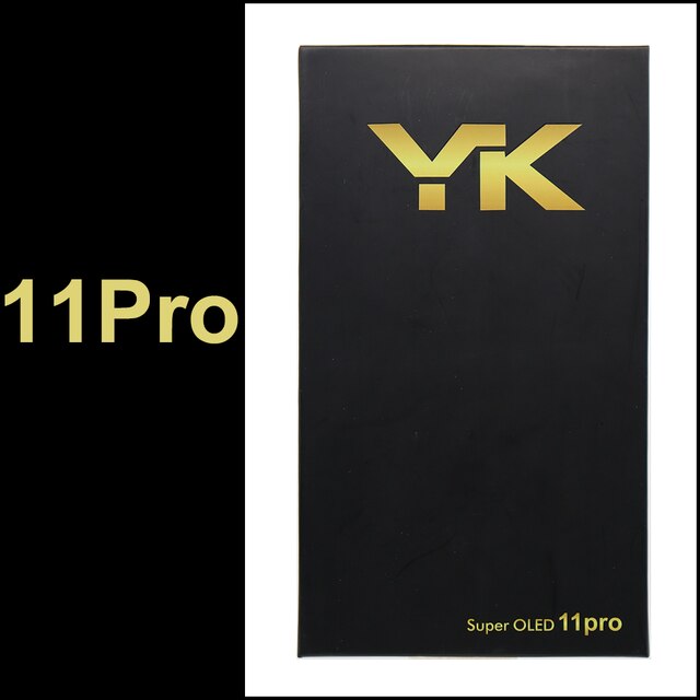 Pantalla LCD OLED YK para iPhone X XS 11pro, módulo digitalizador, pantalla táctil probada, píxeles sin zona muerta, piezas LCD de repuesto +