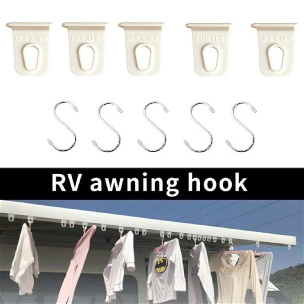 5 Stck Markise Schiene Haken Ring Mit S Haken Wohnmobil Und Wohnwagen Aufhänger Edelstahl Für RV Awings Wohnmobil Awing zubehör