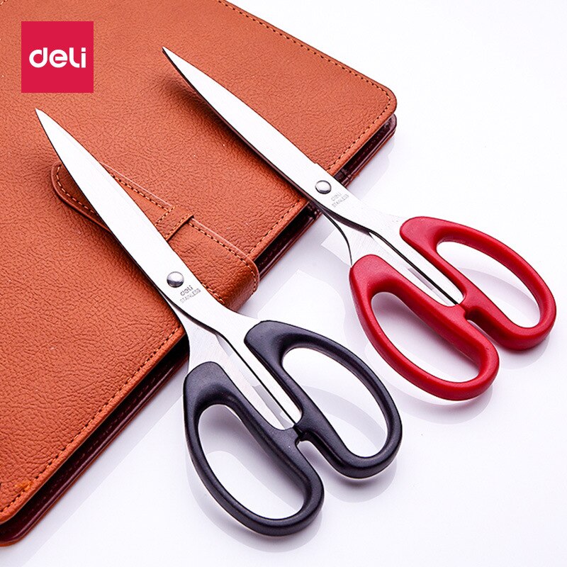 Deli Stainless Steel Scissors Office School Supply Stationery Home Paper Cutter Knife Business Tailor Scissor Cutting Tool