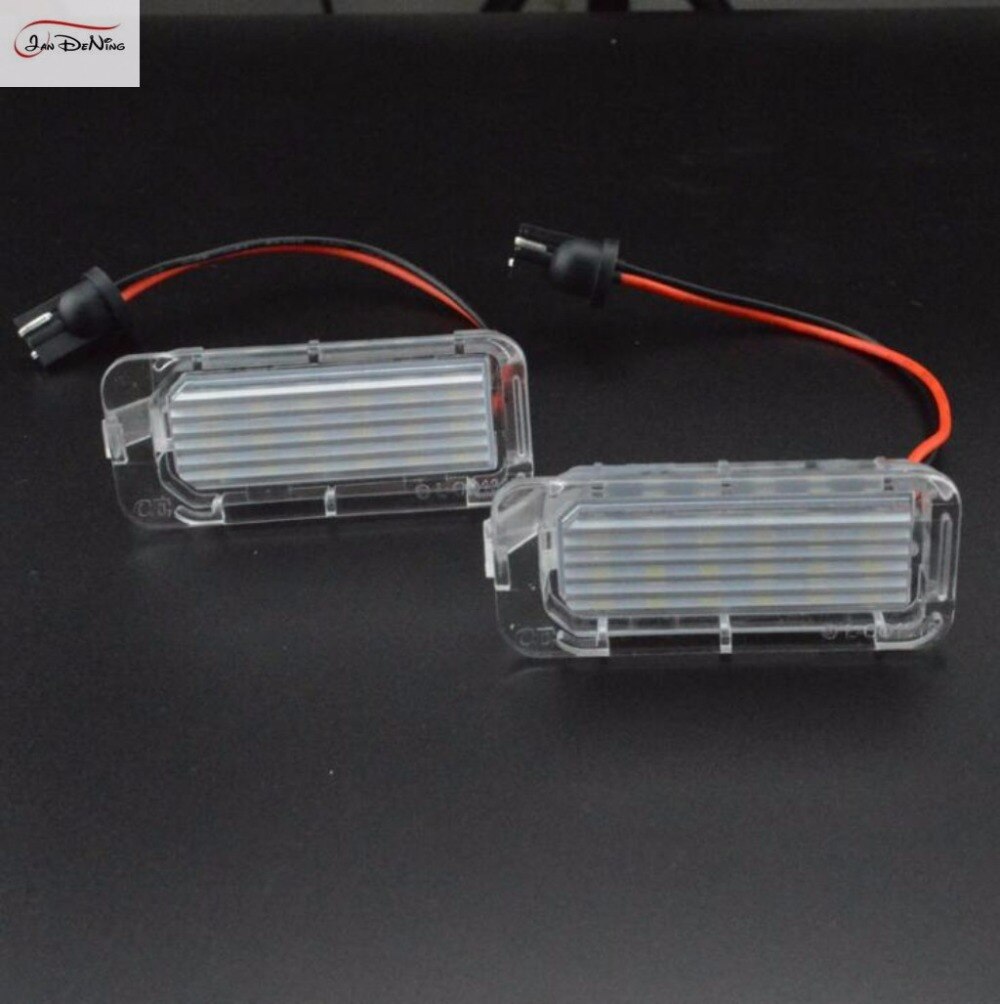 JanDeNing 2 uds. Luces de matrícula LED Free18 para Ford Focus/Mondeo/Fiseta