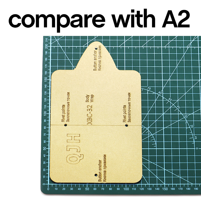 Personality Identification Card Bag Paper Pattern ID Card Cover Acrylic Template DIY Hand Sewing Craft Paper Pattern