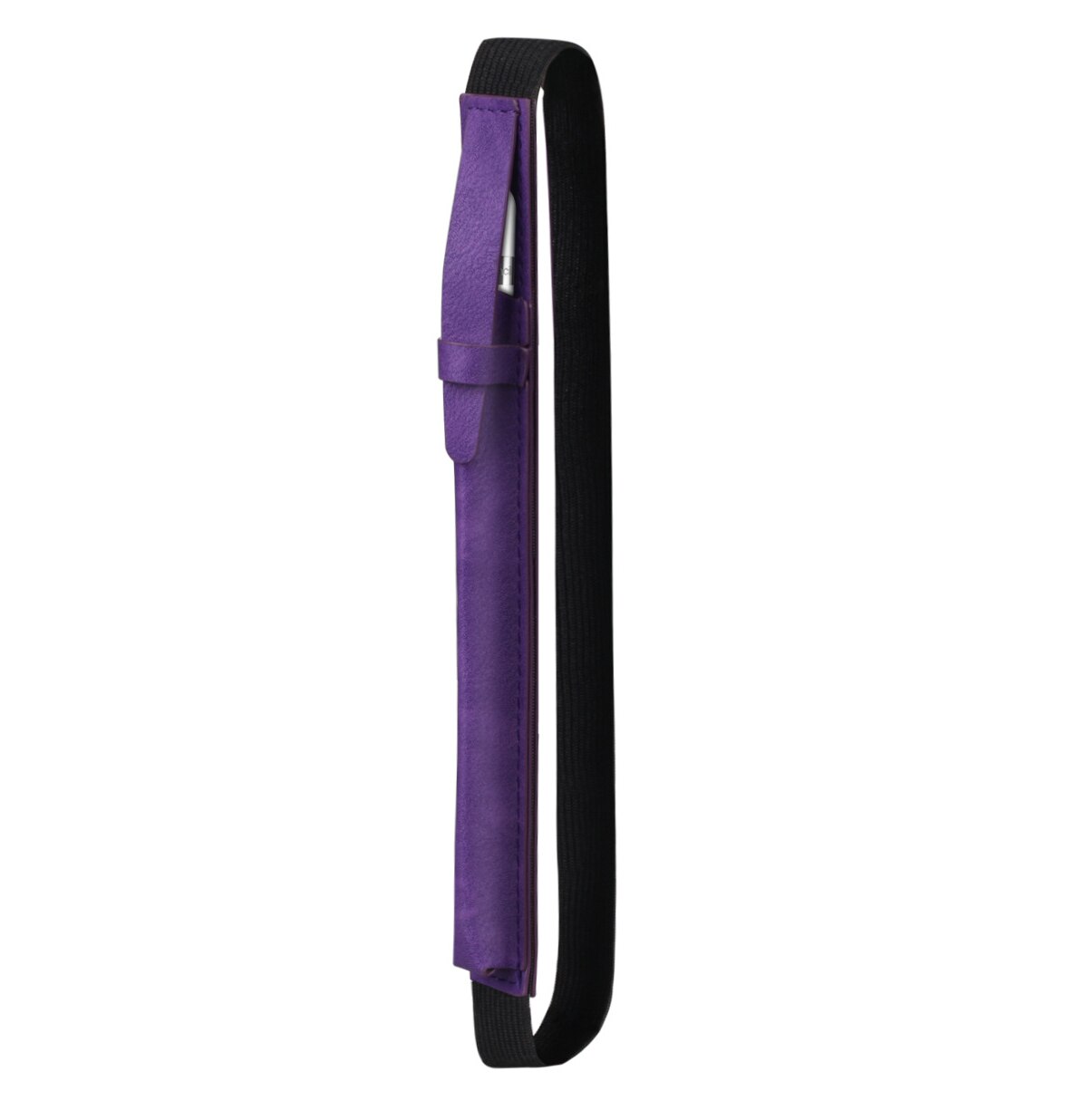 Étui en cuir pour apple pencil 1 2 étui avec stylet, pochette de protection pour ipad, sac anti-perte: Violet