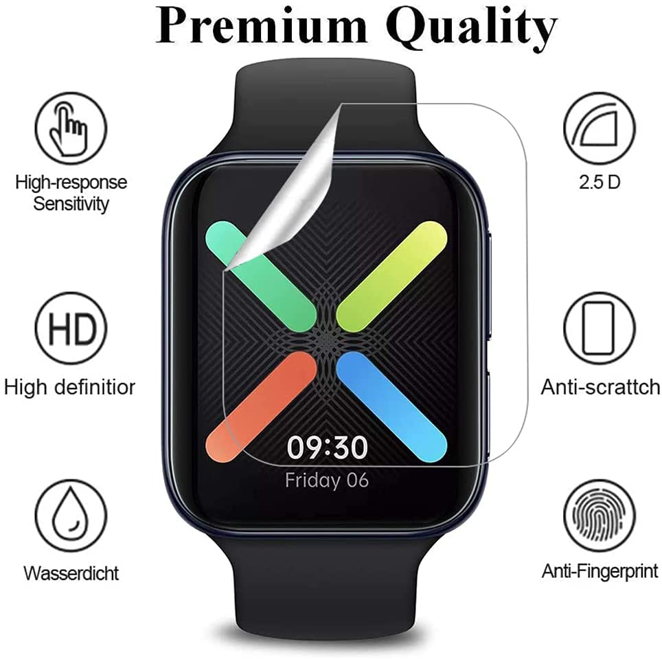 Película hidráulica suave de cobertura completa 3D para reloj inteligente Oppo 2, de 46mm y Protector de pantalla 42mm, película antiarañazos,