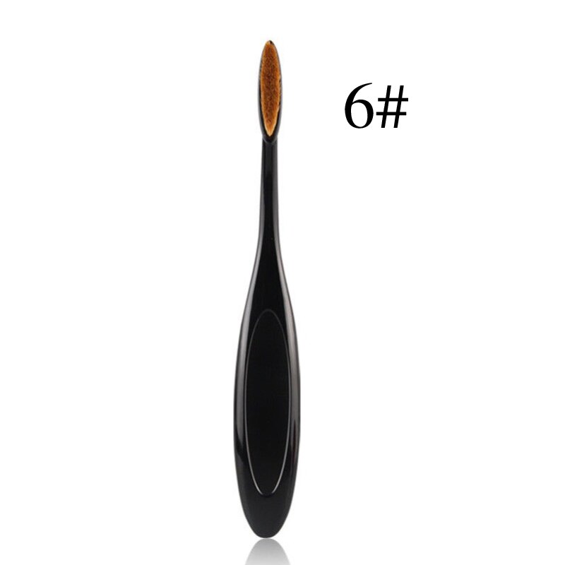 1 stk makeup børste tandbørste stor størrelse 16cm bløde makeup børster foundation ovale børster makeup værktøj børste sæt: Dsca -6