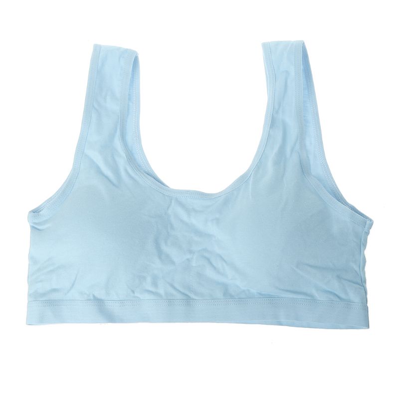 Ados sous-vêtements pour fille Brassières De Sport Adolescent La Puberté Soutien-Gorge Sous-Vêtements: Bleu