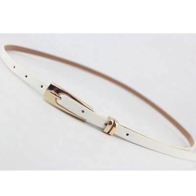 Grote naam eenvoudige stijl riem pu lakleer lange u-vormige gesp fijne damesriem luxe merk riemen voor vrouwen: En