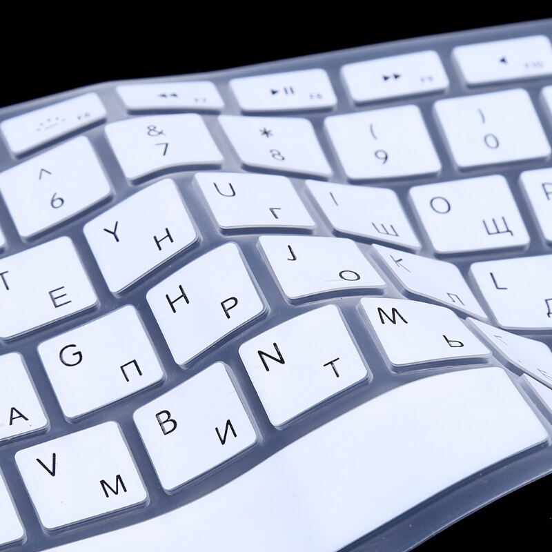 EU Version Russian Keyboard Silicone Skin Cover For Apple Macbook Air Pro 13 15
