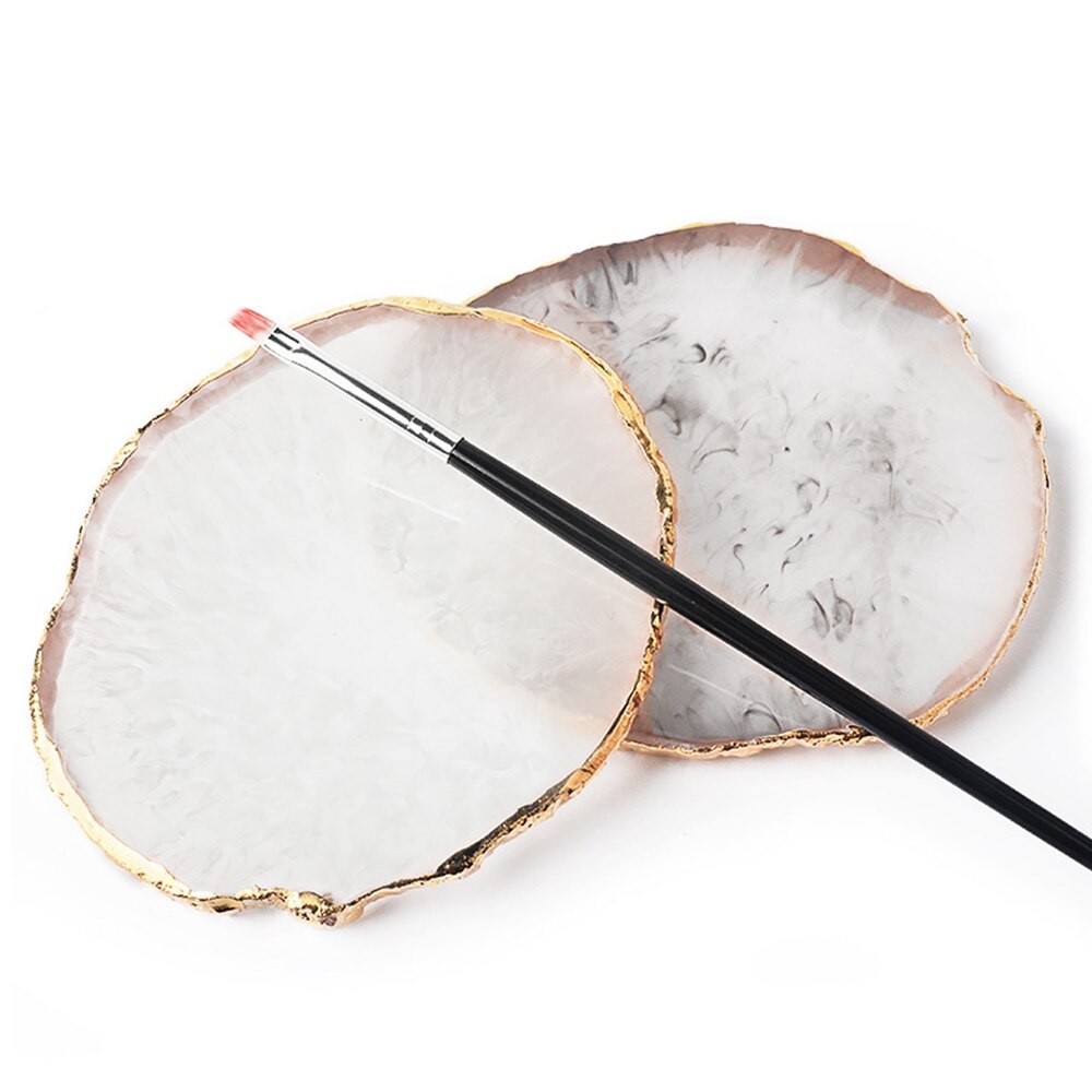 Żywica przechowywanie malowane paleta taca biżuteria patera naszyjnik pierścień kolczyki taca wystawiennicza robić kreatywnej dekoracji organizator