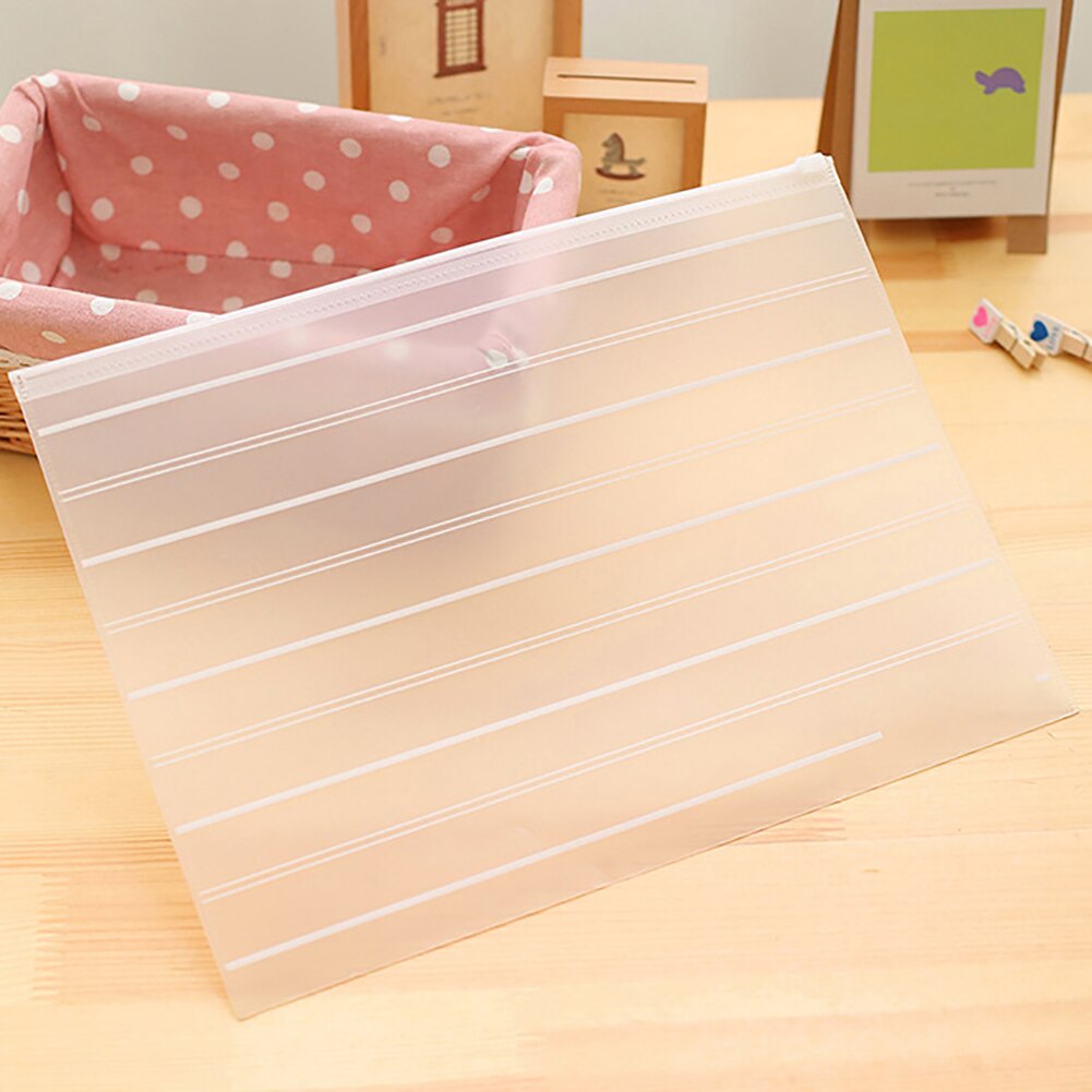 Transparent Office Document File Holder File Bag Ticket Pocket For School Office Supplies Stationery Ticket Picture Office Items: A2
