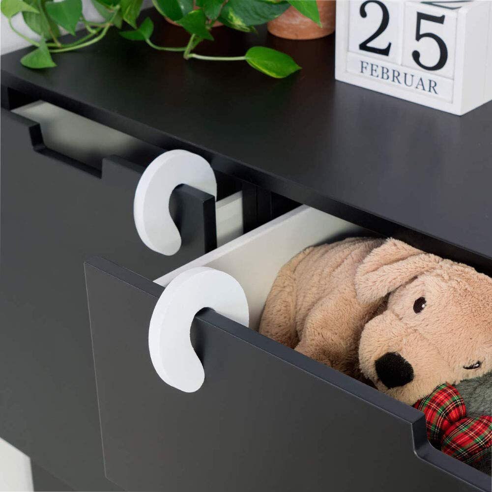 5Pcs C Vormige Schuim Deur Stoppers Baby Veiligheid Vingerknelbeveiliging Guard Voorkomen Deur Verwondingen Voor Kids Kind Beschermen