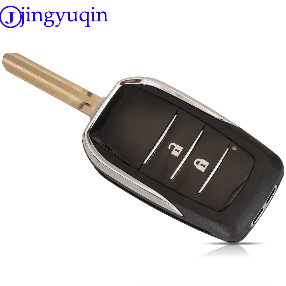 Jingyuqin Remote Car Key Shell For Toyota Yaris Carina Corolla Avensis For Lexus ES RX LS GS IS200 RX300 ES300 LS400 GX460