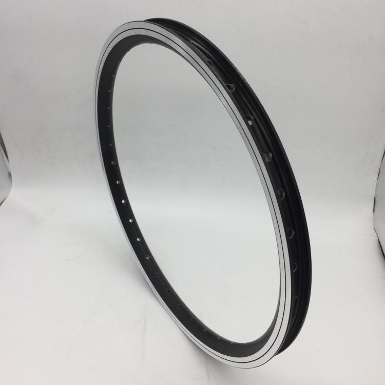 18 inch bike rim double layer aluminum alloy bicycle rims 20/24/28/32/36 hole A/V valve black rim