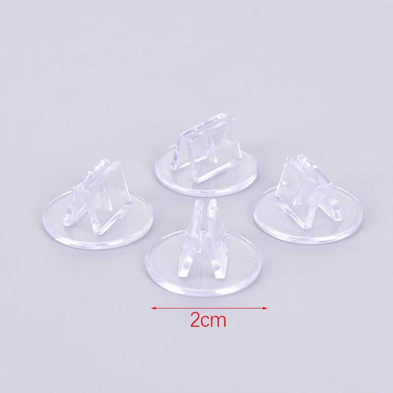 10 stück Kunststoff Karten Stehen Einzigartige Transparente Feste Requisiten für 2mm Papier Bord Spiele Karten