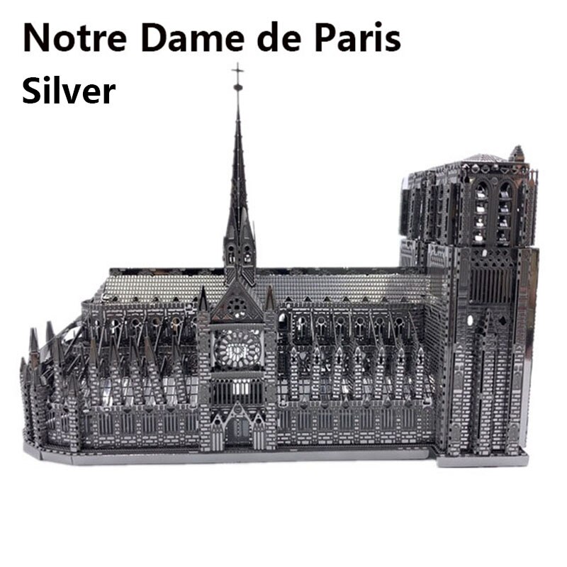 HK Nanyuan 3D Metal Puzzle World Famous Attractions Building DIY Model Kit Children's Educational Toys Games Adult Hobby: 1