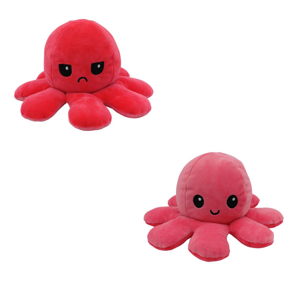 Flip Octopus Knuffel 20Cm Kan Twee-Side Octopus Du... – Grandado