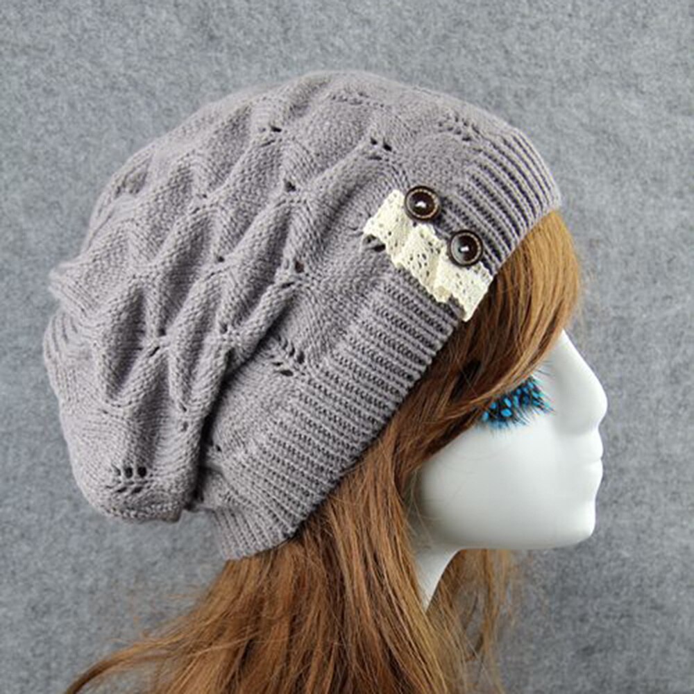 Stijlvolle Winter Hoed Eenvoudige Warmer Cap Koude Bescherming Hoed Creatieve Outdoor Gebreide Hoed Voor Lady Meisjes (Rood)