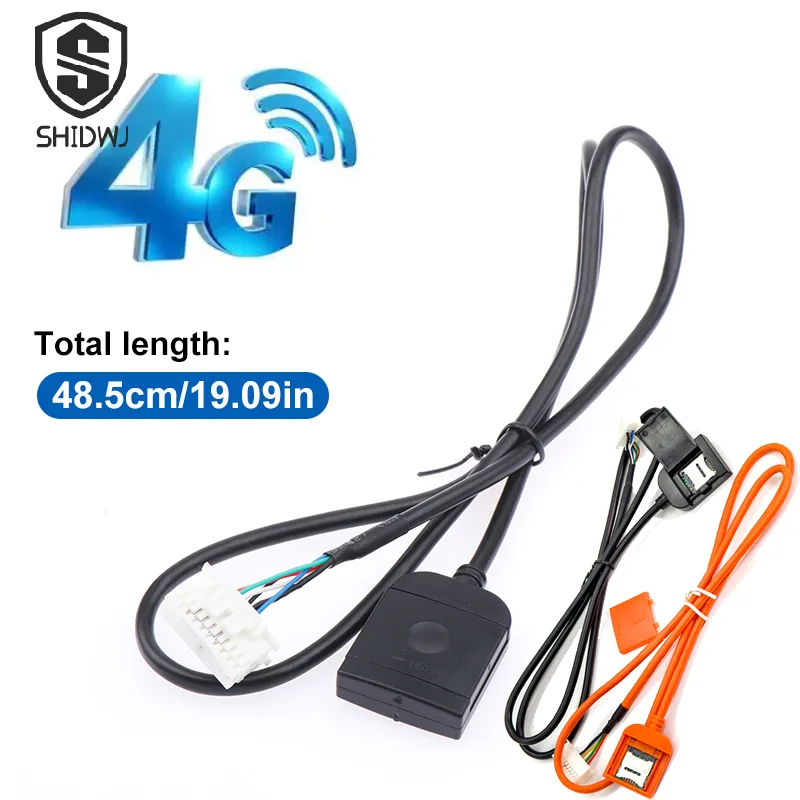 adapter gniazda karty SIM 4G robić radia samochodowego z Androidem, multimedialnego GPS, złącze kablowe 4G 20-pinowe, akcesoria, przewody, części zamienne robić samochodu
