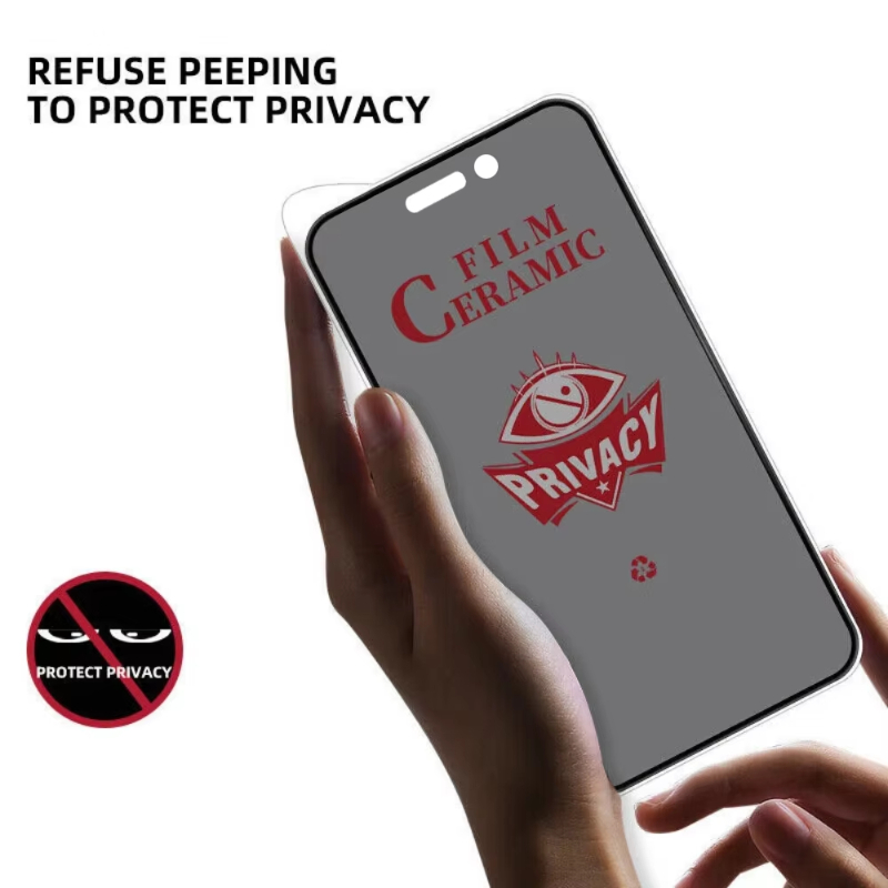 5PCS Matte Privacy Ceramic Film For iPhone 17 16 15 13 14 11 12 Pro Max Plus Mini XS XR Air Soft Cover Anti-Spy Screen Protector