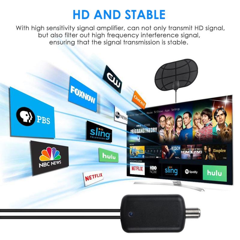 980 Mile Range Antenna TV DigitalCompatible with 720p 1080i / ATSC HD Skywire 4K Antena Digital Indoor HDTV 1080p