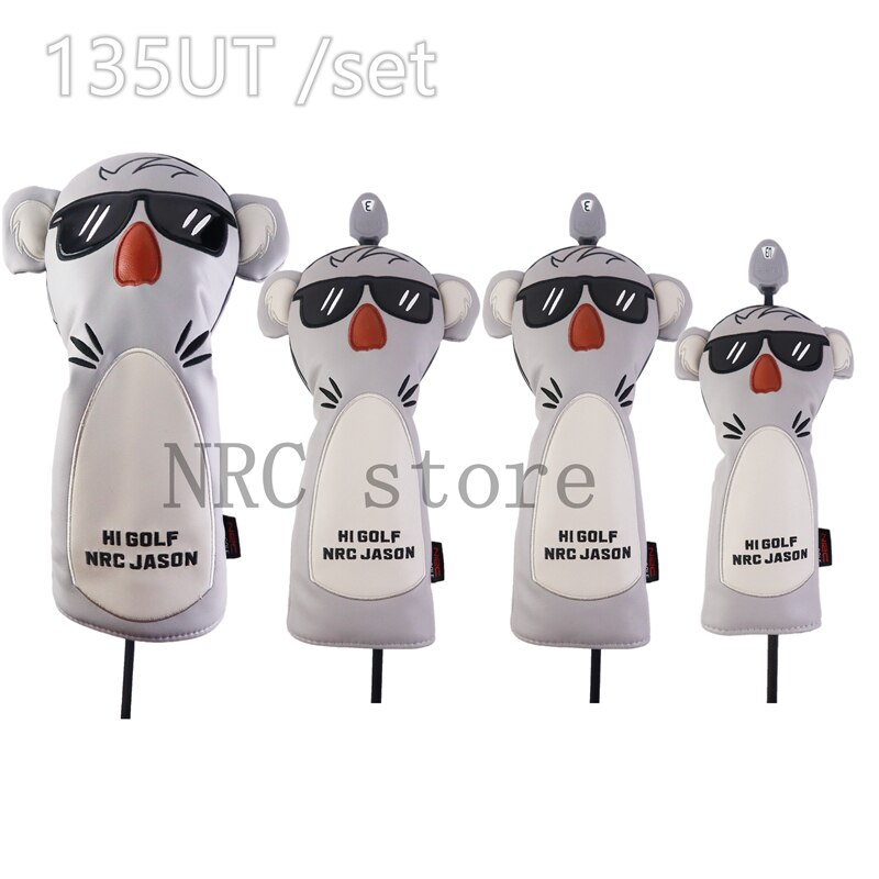 Golf Clubs For #1 Driver #3 #5 Fairway Woods Hybrid 460cc Koala Cartoon Animal Lovely: 135UT