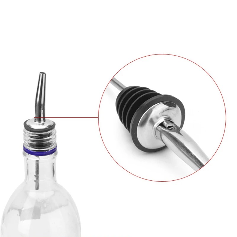 1/2/3/4 Stuks Rvs Wijn Flessenstop Olijfolie Schenker Dispenser Uitloop Fles schenker Stopper Voor Fles Bar Accessoires