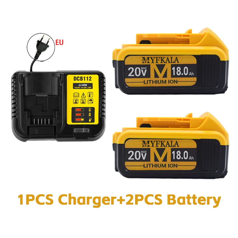 2024 100% Originele 20 V 18000 mAh Lithium batterij Vervangende Batterij Voor Dewalt DCB184 DCB200 DCB182 DCB180 DCB181 DCB182 DCB201
