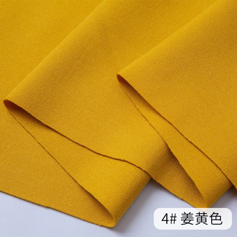 Bred 62 " bomuldspandex materiale høj elastisk side to vejs stretch strik stof t-ærmet hættetrøje kjole nederst skjorte bukser stof: Nr. .4