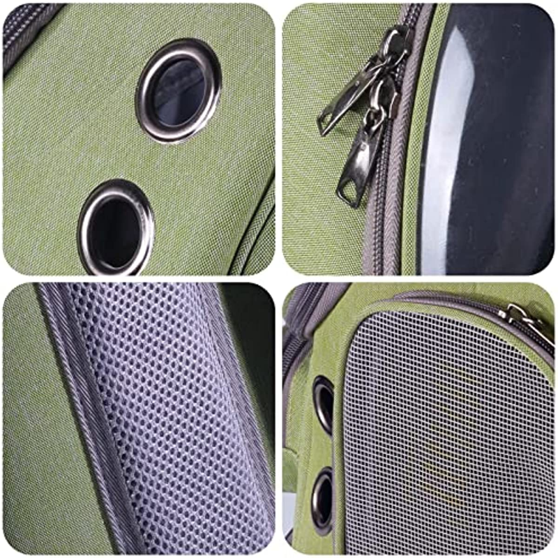Mochila De Transporte para gatos, mochila para perros pequeños, bolsa de burbujas para mascotas con orificios de aire, portador de viaje aprobado por la aerolínea
