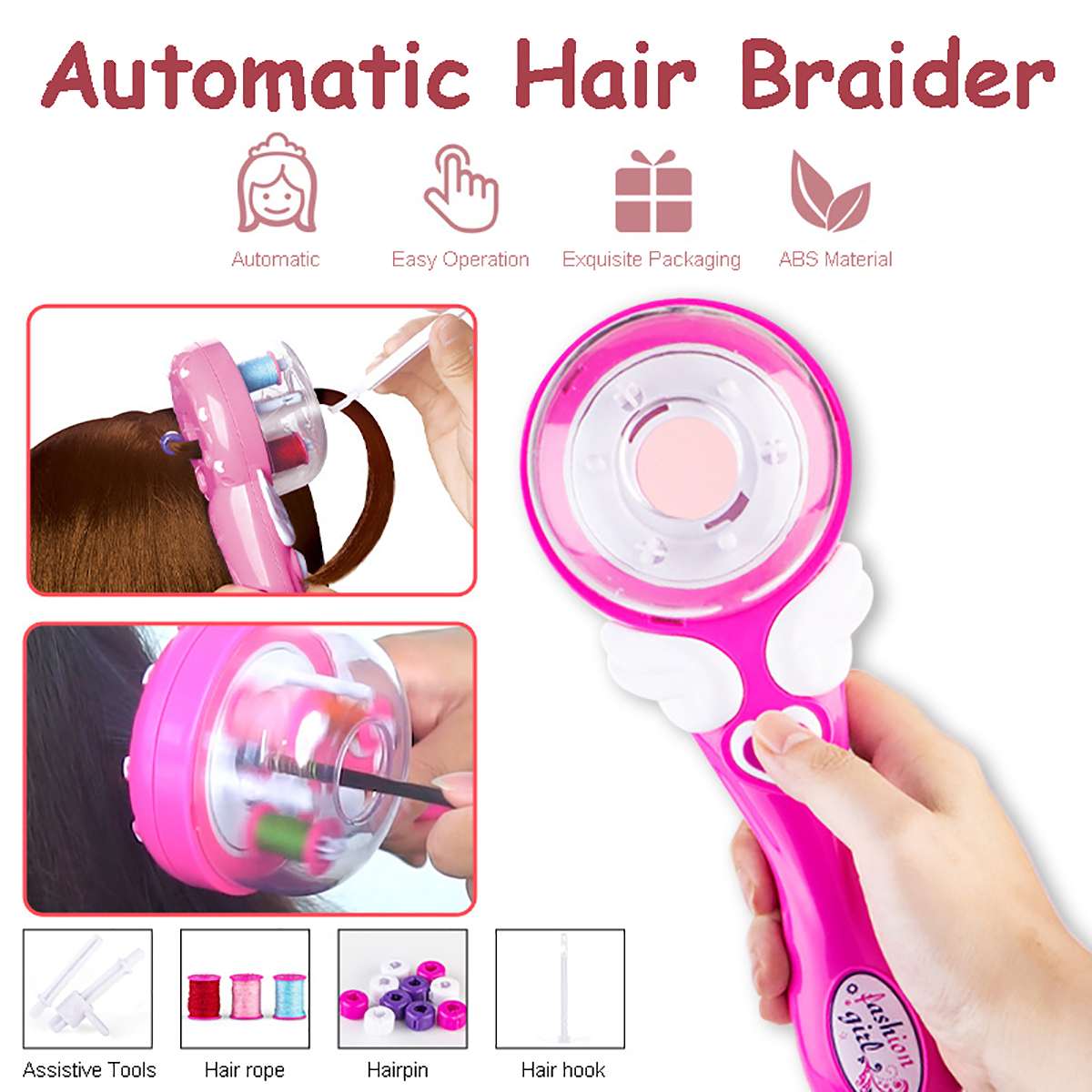 Hair Styling Tools Hair Braider Automatically Braid Machine Electric Hemp Flowers Hair Braide Hair Braider Device Kit
