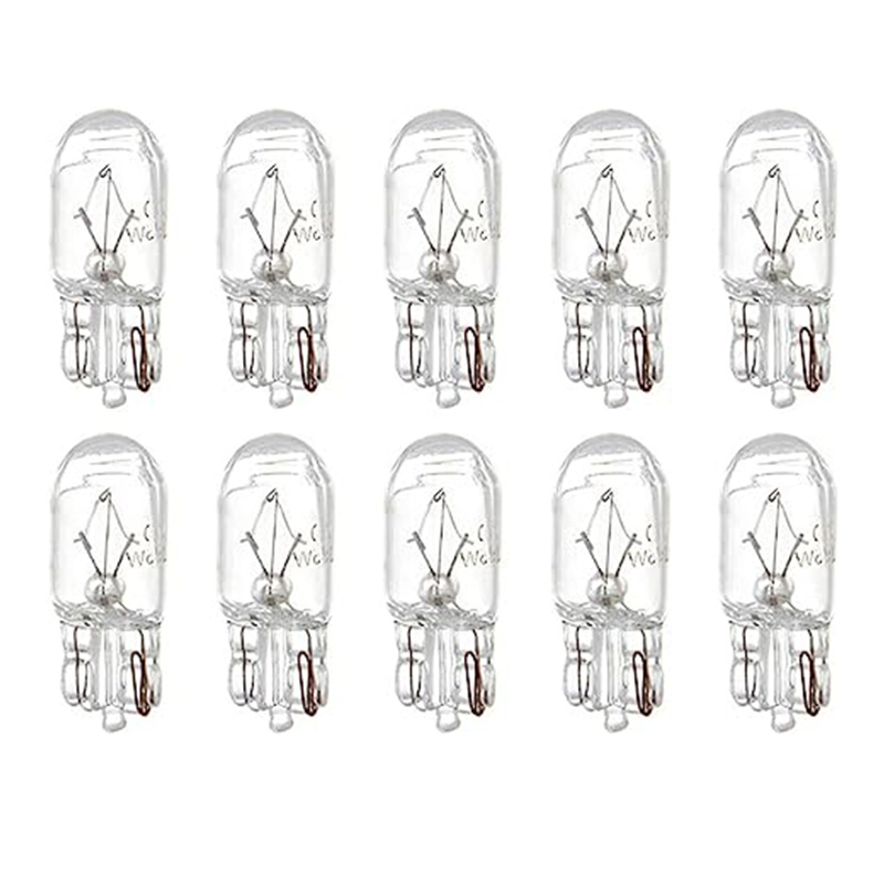 10 X Signal Lamp Glass T10 W5W 501 194 12V 5W/3W W2.1x9.5d Single Filament Car Bulb Auto Light: DEEP BLUE