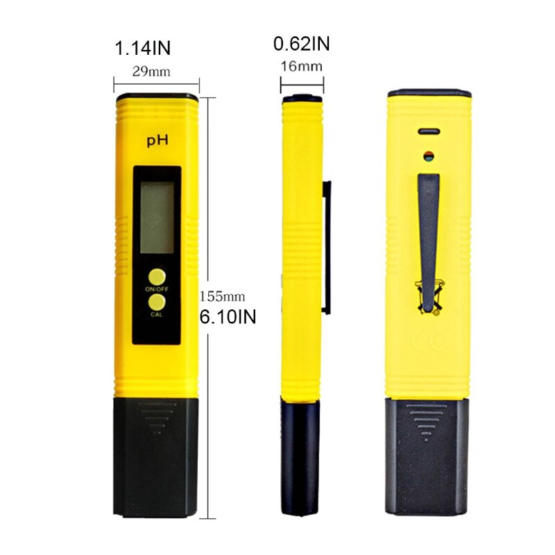 Digital PH Meter PH Tester Water Tester Protable LCD Safe Dip Water Measurement Tool 0.01 PH High Accuracy