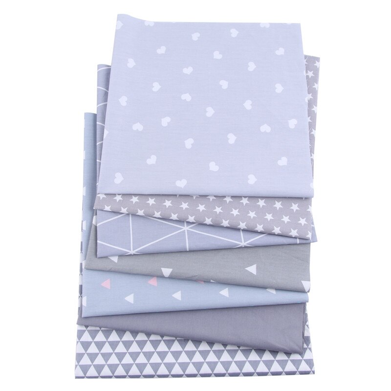 7Pcs 25*25cm Floral Print Cloth Material Sewing Patchwork Cotton Fabric Multi Purpose DIY Handmade Mixed Style Apparel Fabric