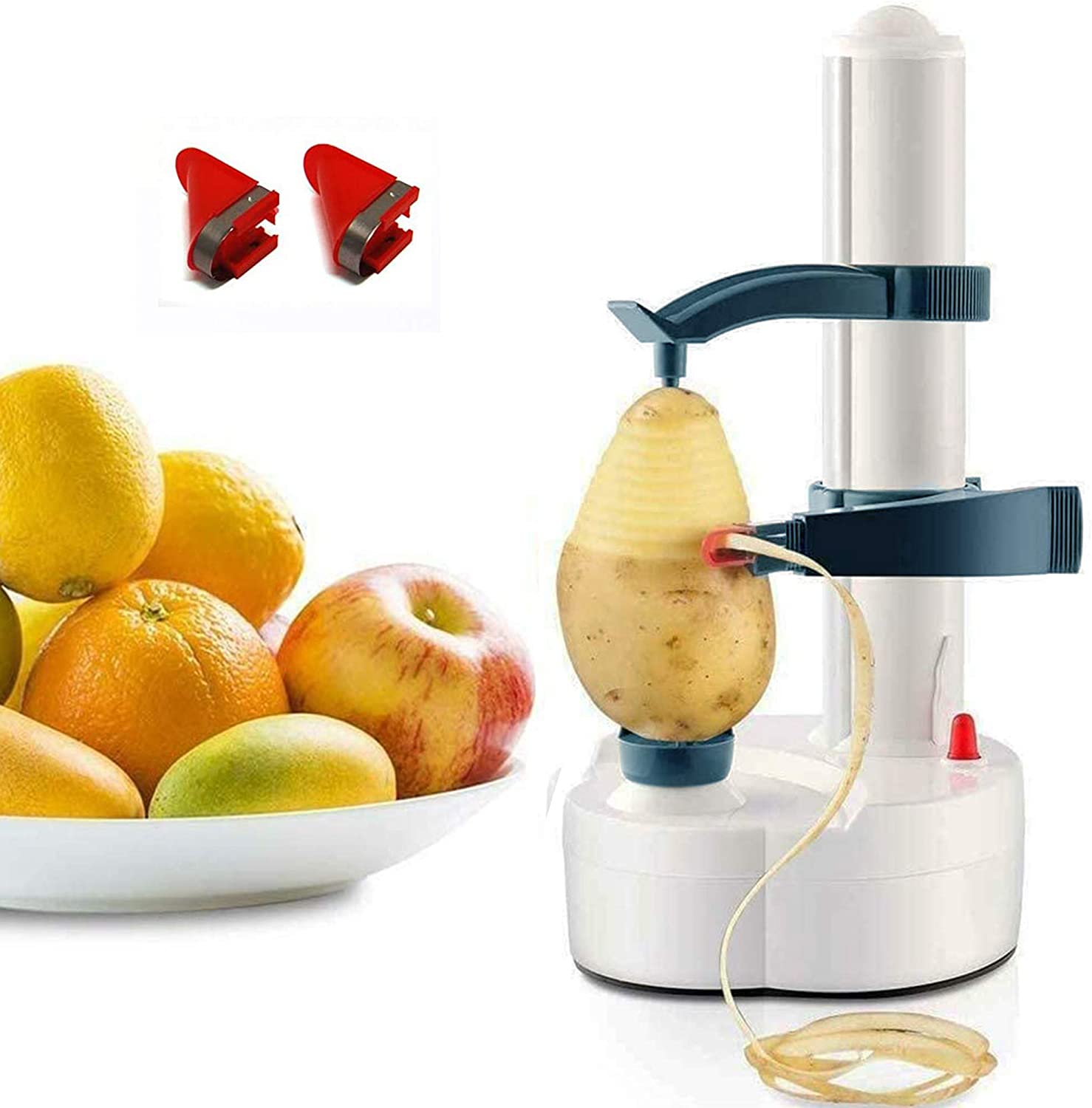 Electric Multifunction Auto Apple Peeler Smart Vegetable Fruit Peeler Machine Stainless Steel Kitchen Peeling Tool