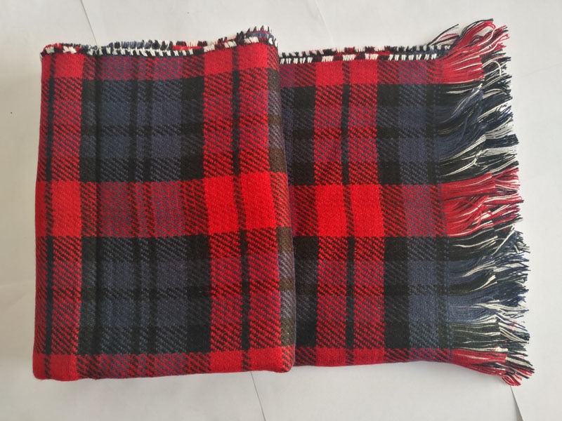 Cheshanf, bufanda de Cachemira de tartán para mujer, de invierno, de gran tamaño, de doble cara, a cuadros, multifunción, capa gruesa cálida, chal,