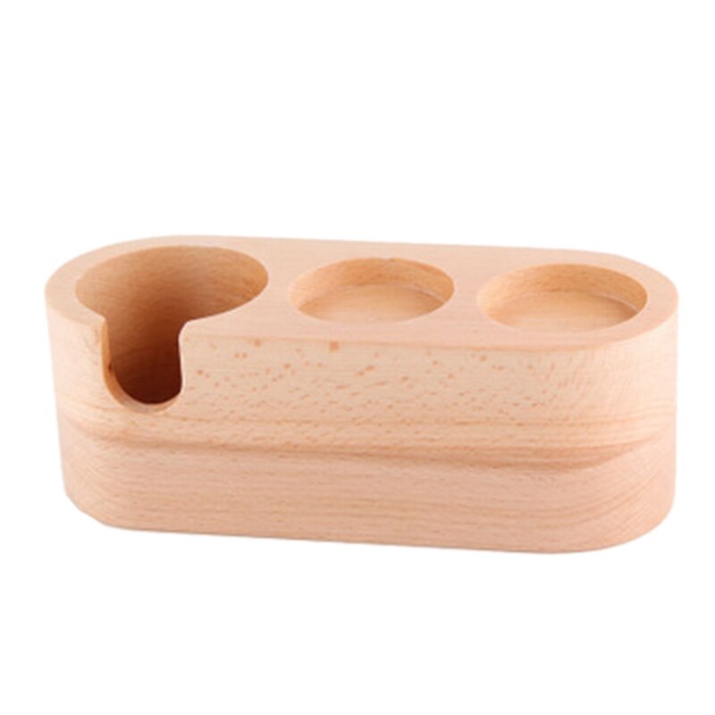 Herbruikbare barista houten koffietamperhouder espressostandaard basisapparaat accessoires koffiesets: 23.87.5cm