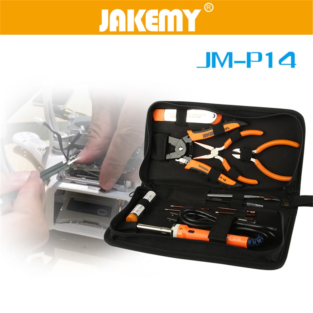 DIY modified maintenance kit 14pcs/set Portable LAN Network Repair Tool Aircraft model Utp Cable Tester AND Plier Crimp Crimper